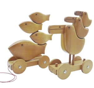 2 SPIEL NAEF SWISS MADE ANTONIO VITALI STACKABLE PULL TOYS