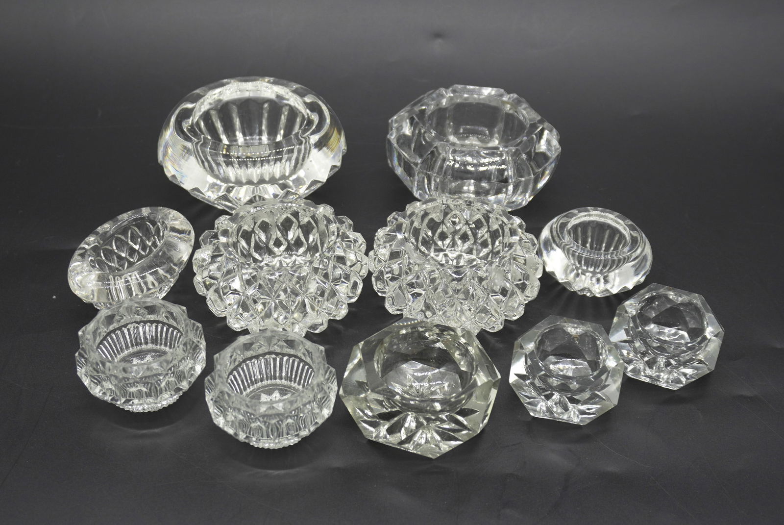 11 VINTAGE AND ANTIQUE SALT CELLARS (1 of 2)