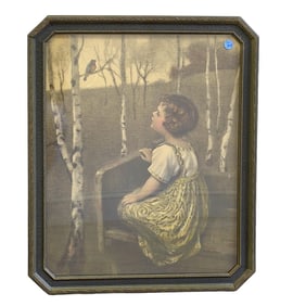 VINTAGE 1920S LITHO SPRING SONG BY GLUCKLICH