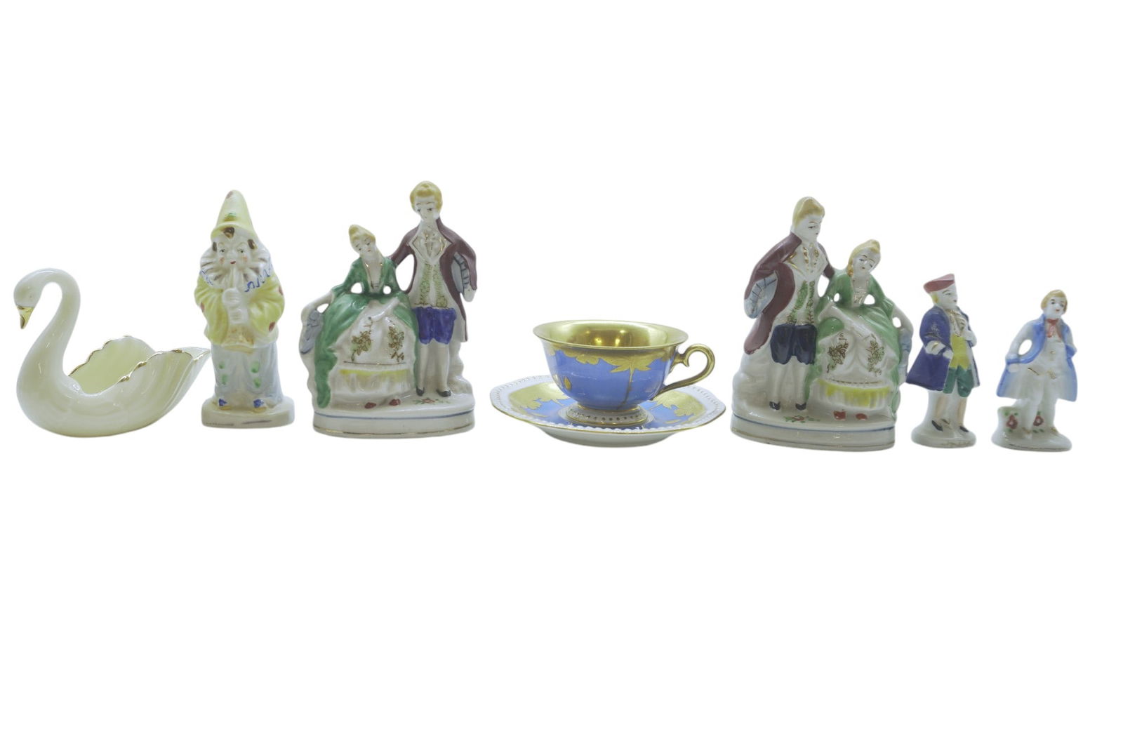 MISC. PORCELAIN DECOR LOT - 7 PIECES (1 of 6)