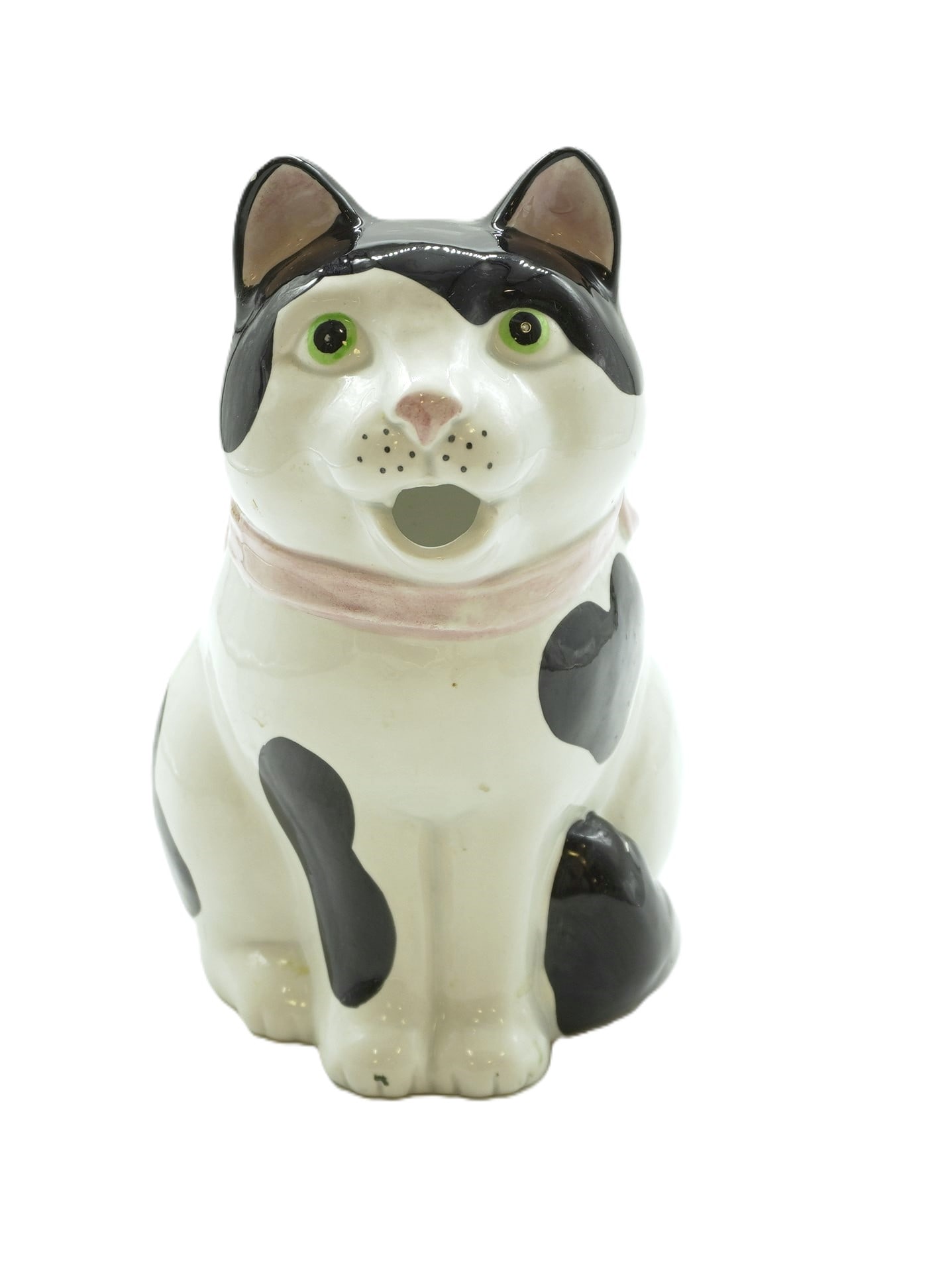 VINTAGE FITZ AND FLOYD CERAMIC CAT PITCHER (1 of 4)