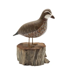 HERB DAISEY JR CARVED WOOD BOB WHITE