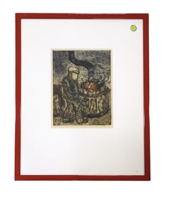 VINTAGE PETER LOEDING (1936-2013) INDUSTRIAL ETCHING