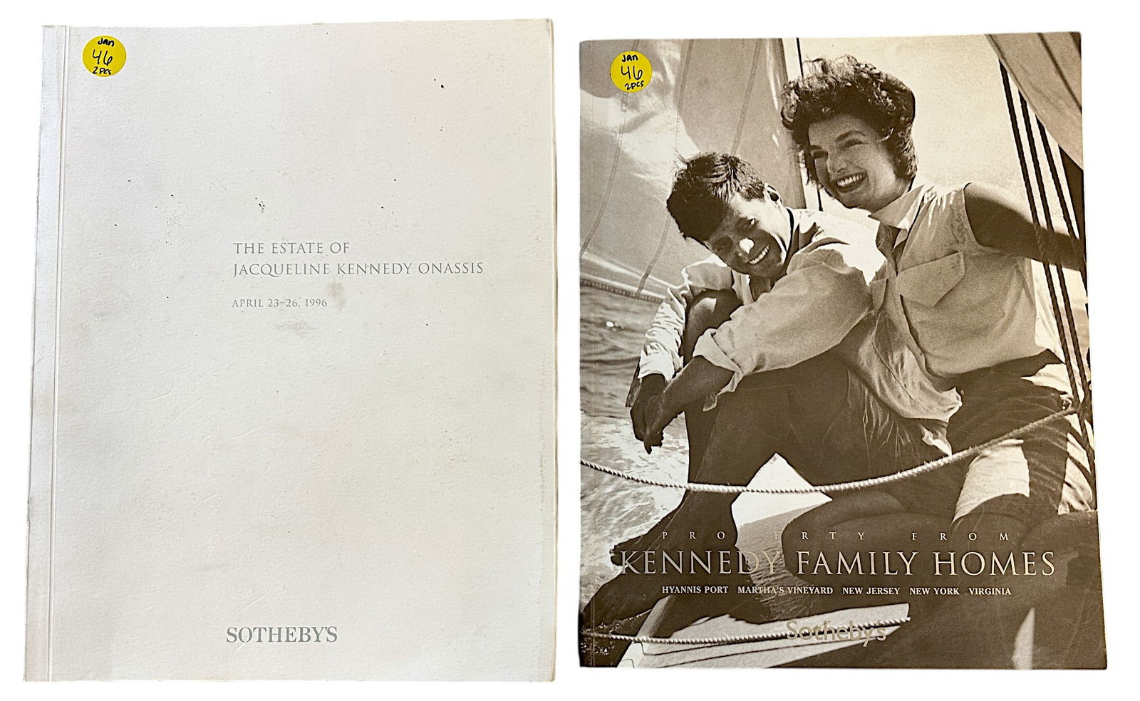 2 SOTHEBY'S KENNEDY FAMILY HOMES AND THE ESTATE OF JACQUELINE KENNEDY ONASSIS AUCTION CATALOGS (1 of 8)