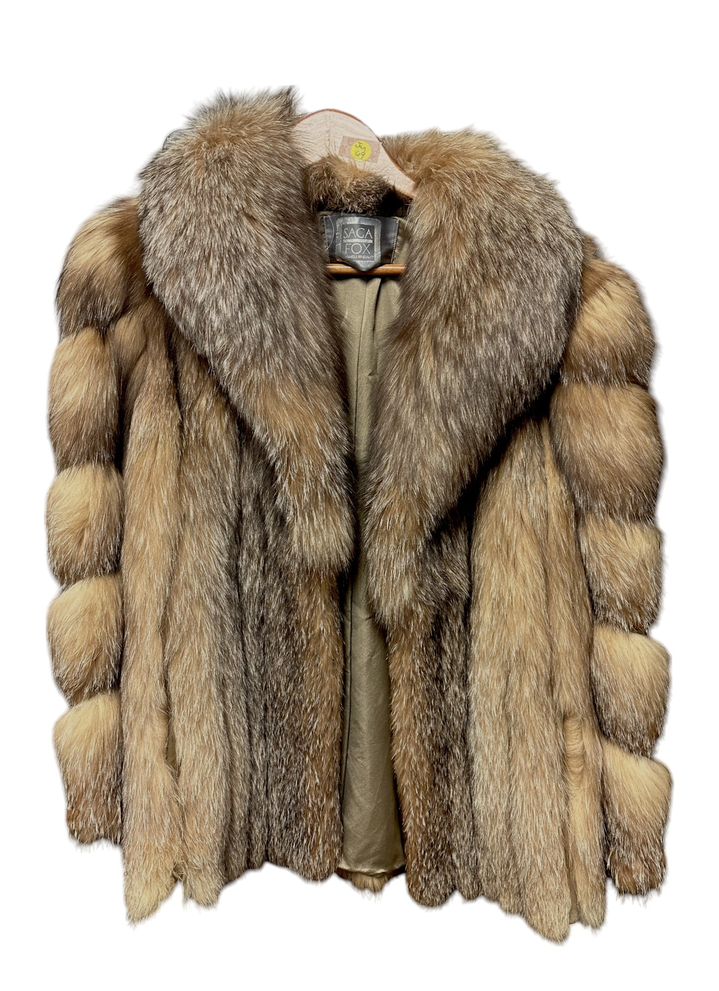 SAGA FOX FUR JACKET SZ SM / MED (1 of 4)
