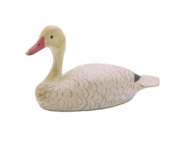 HERB DAISEY JR CARVED SNOW GOOSE