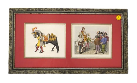 DOUBLE FRAMED HENRY SHAW PRINTS