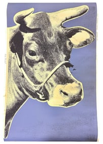 WARHOL 1971 COW WALLPAPER SCREENPRINT
