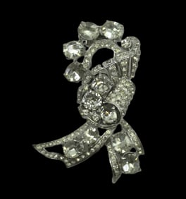 LARGE STERLING EISENBERG ICE FUR CLIP