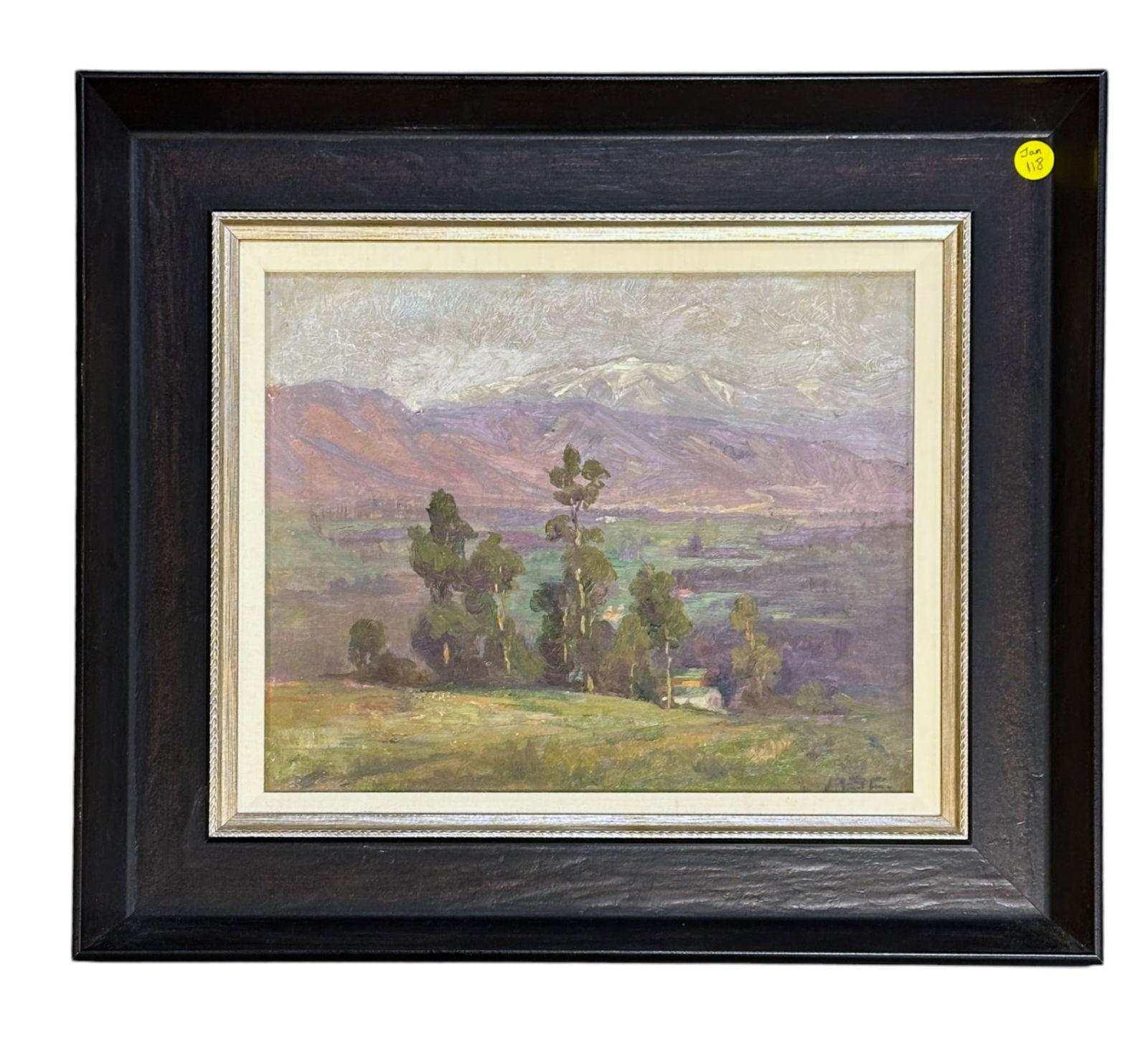 ADA BELLE CHAPMAN (american 1875-1950) OIL OLD BALDY PASADENA (1 of 4)