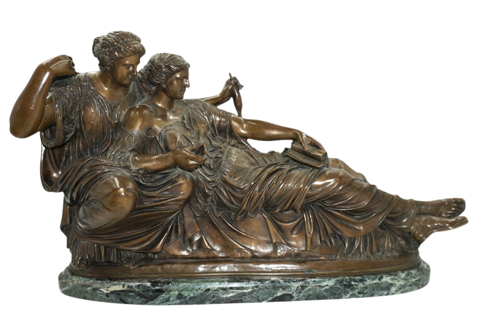 19TH C FRENCH BARBEDIENNE BRONZE "THE FATES" (1 of 7)