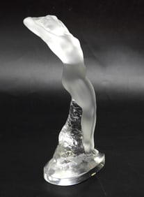 LALIQUE CRYSTAL ART DECO NUDE DANCER
