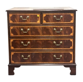 GEORGIAN STYLE MAHOGANY FRUITWOOD CHEST