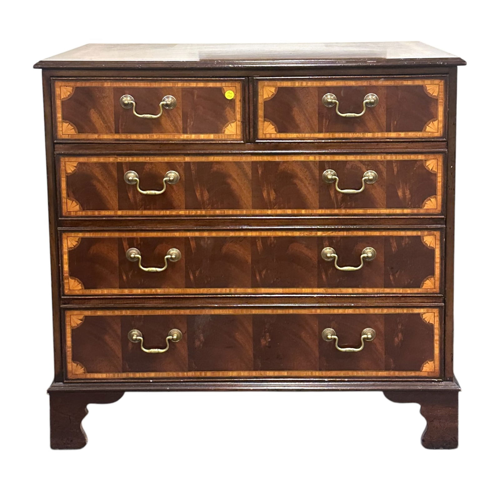 GEORGIAN STYLE MAHOGANY FRUITWOOD CHEST (1 of 6)
