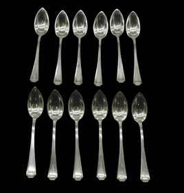 12 STERLING SILVER DURGIN ORANGE SPOONS