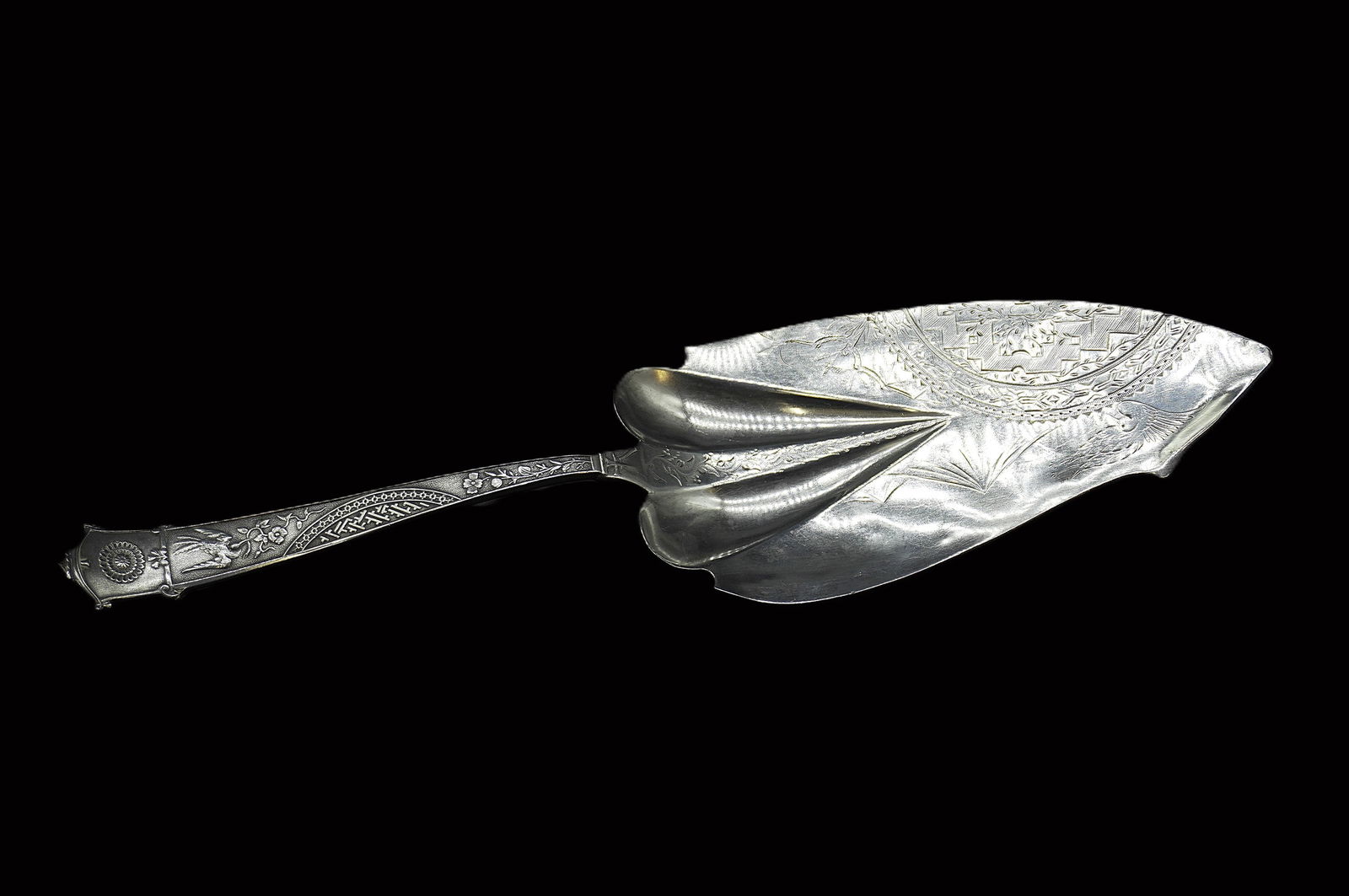1871 STERLING SILVER GORHAM JAPANESE FISH SERVER AESTHETIC (1 of 5)
