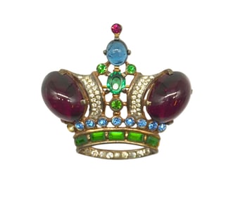 LARGE STERLING TRIFARI CROWN