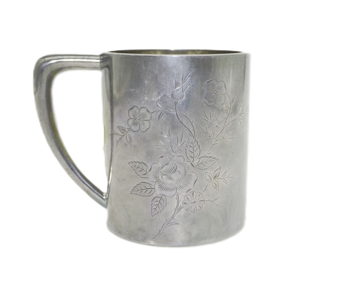 J.B. & S.M. KNOWLES 19th c STERLING MUG (1 of 4)