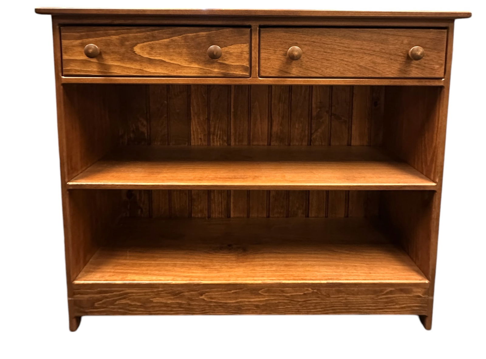 VINTAGE FARMHOUSE SOLID OAK BOOKCASE (1 of 1)
