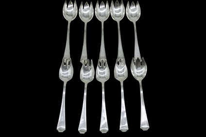 10 STERLING SILVER DURGIN ICE CREAM FORKS