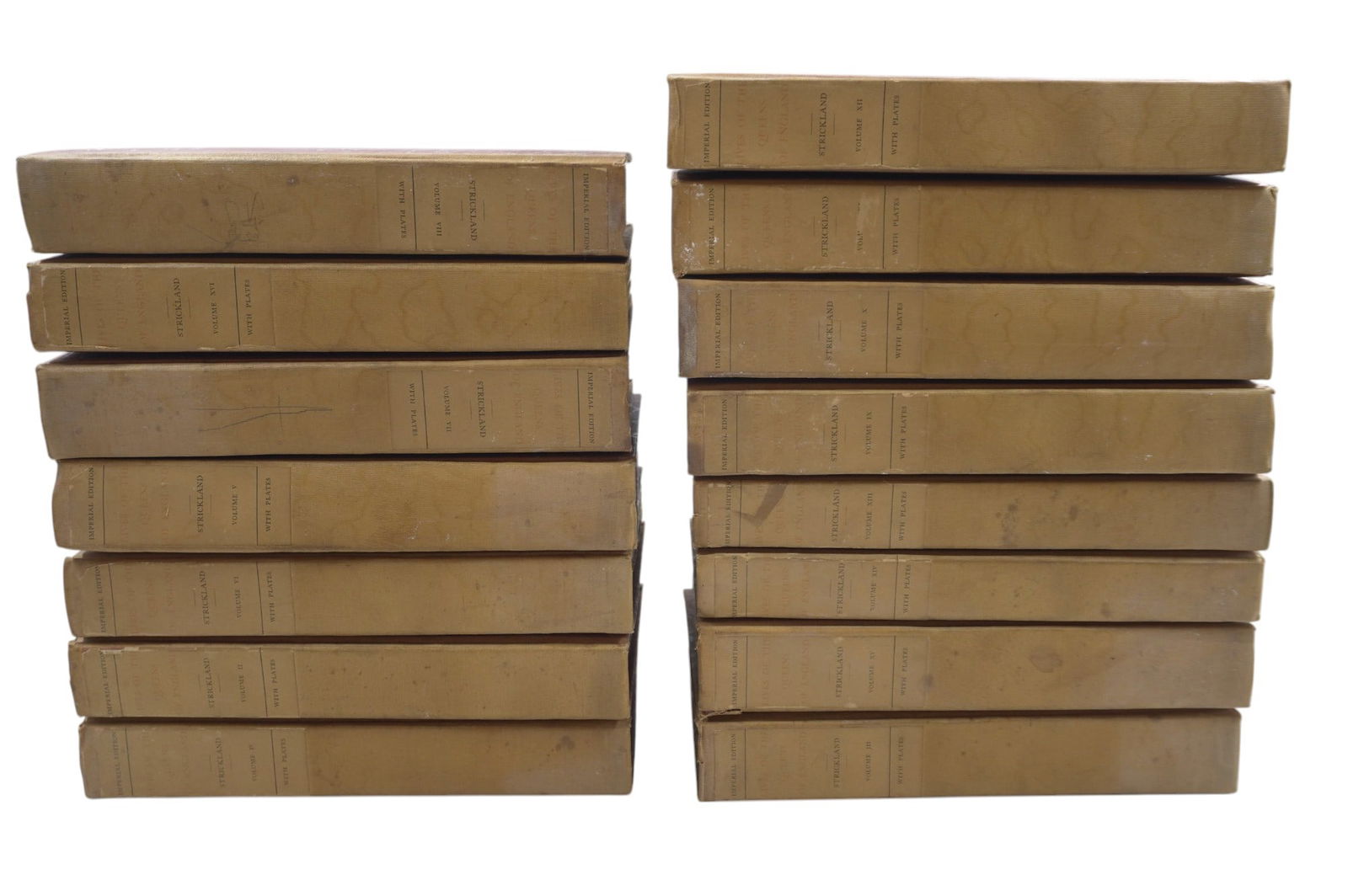 ANTIQUE LIVES OF THE QUEENS OF ENGLAND BY AGNES STICKLAND LIMITED IMPERIAL EDITIONS - 15 VOLUMES (1 of 7)