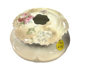 ANTIQUE R.S. PRUSSIA PORCELAIN HAIR RECEIVER