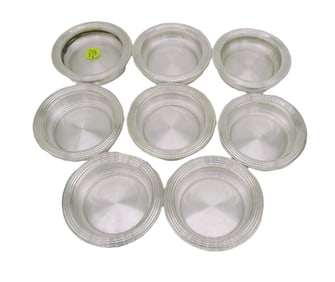 SET OF 8 F.B. ROGERS SILVERPLATE COASTERS