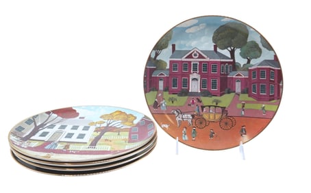 5 RIDGEWOOD FINE CHINA MUSEUM EDITION PLATES