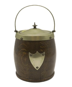 ANTIQUE ENGLISH OAK ICE BUCKET