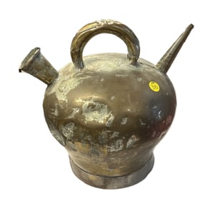 ANTIQUE PRIMITIVE COPPER WATER EWER/CAN