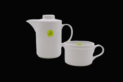 BAVARIA PORCELAIN CREAMER & DEMITASSE POT