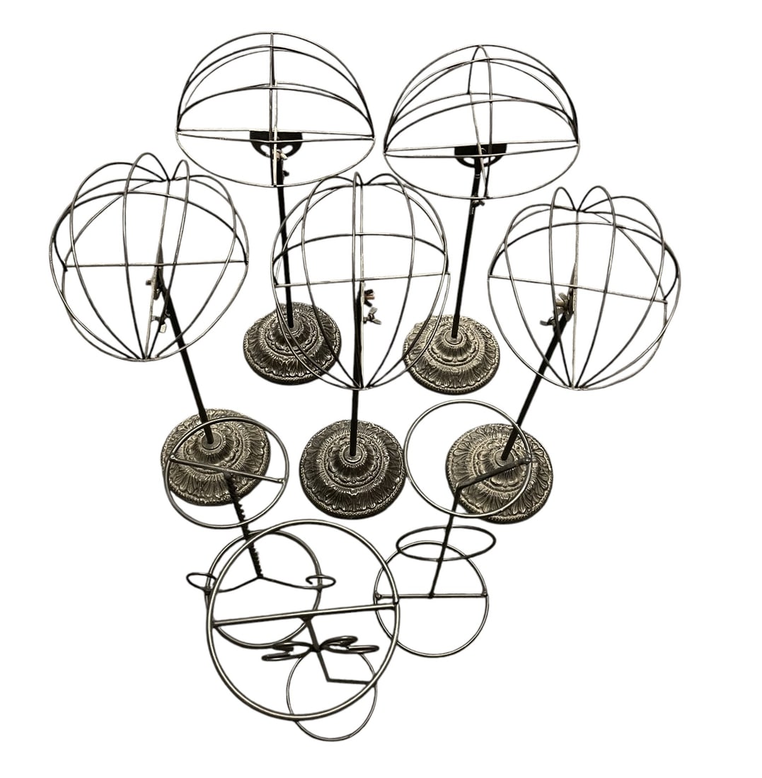 DEALER'S LOT - HAT STANDS: Total weight 15 lbs.