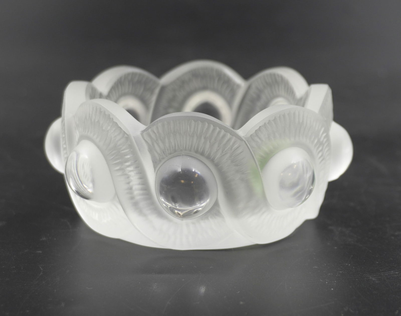 LALIQUE CRYSTAL GAO TRINKET ASHTRAY (1 of 5)