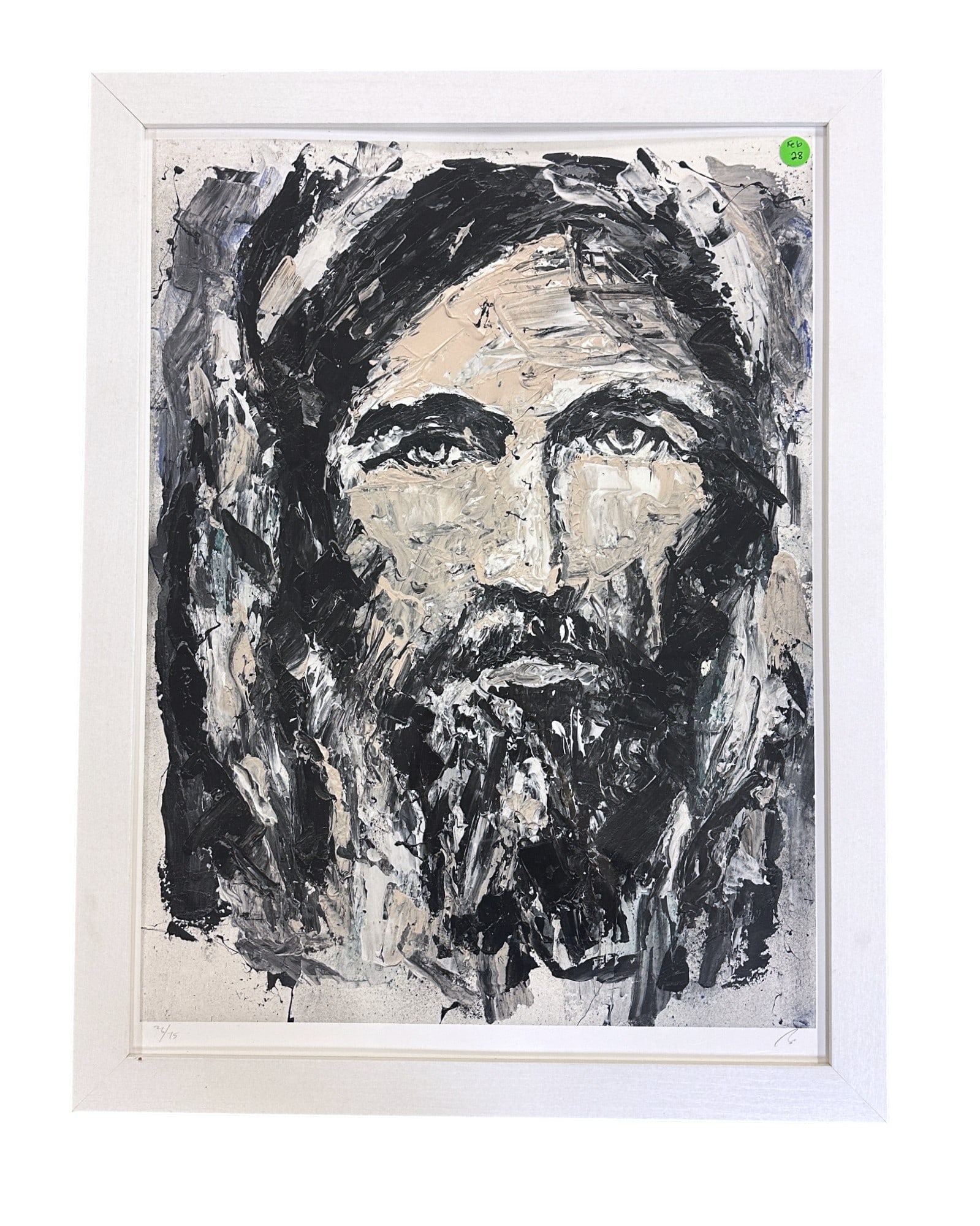 LTD BO RINEHART SIGNED PRINT FRAMED: Limited Edition Pencil signed and numbered print by Bo Rinehart (south carolina) "From a Mess to A Masterpiece" #26 of 75. In frame measures 20"x26"x3/4". Weight 4 lbs.