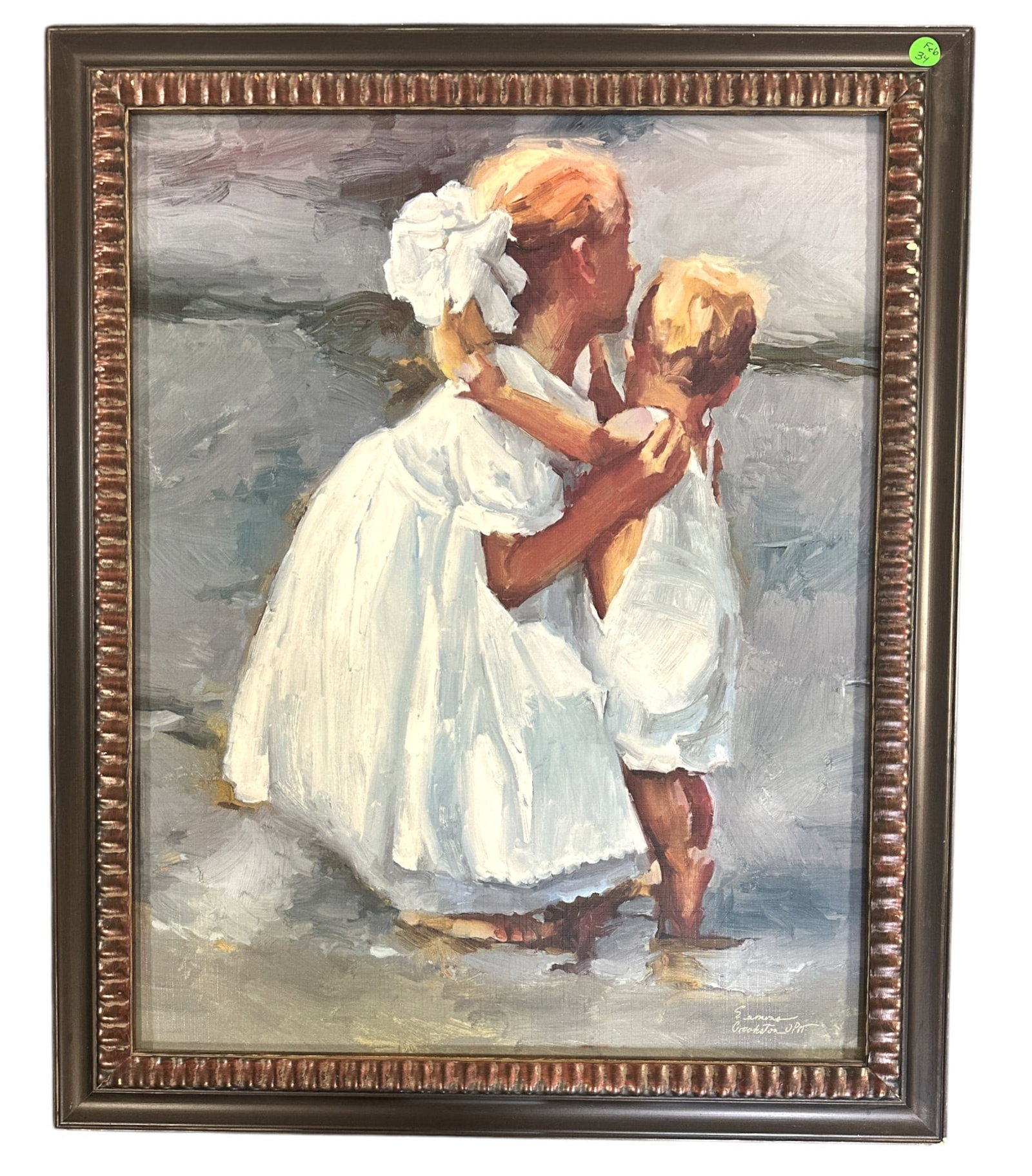 NANCY SEAMONS CROOKSTON GICLEE: Nancy Seamons Crookston (american, 1948-2023) Giclee on board. Nancy Seamons Crookston, was a designated Oil Painters of America Master and one of the most widely recognized artists in the nation. Pro