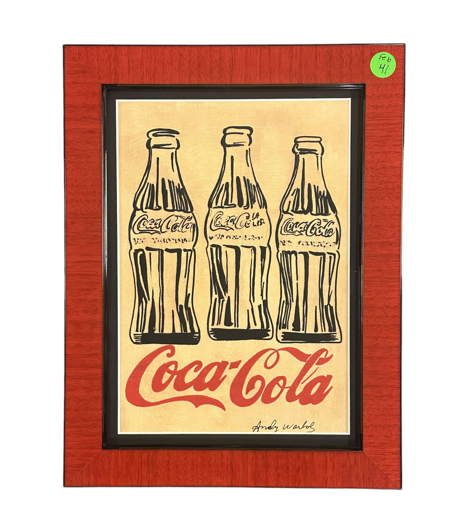 COCA-COLA 3 BOTTLES AFTER ANDY WARHOL (1 of 4)