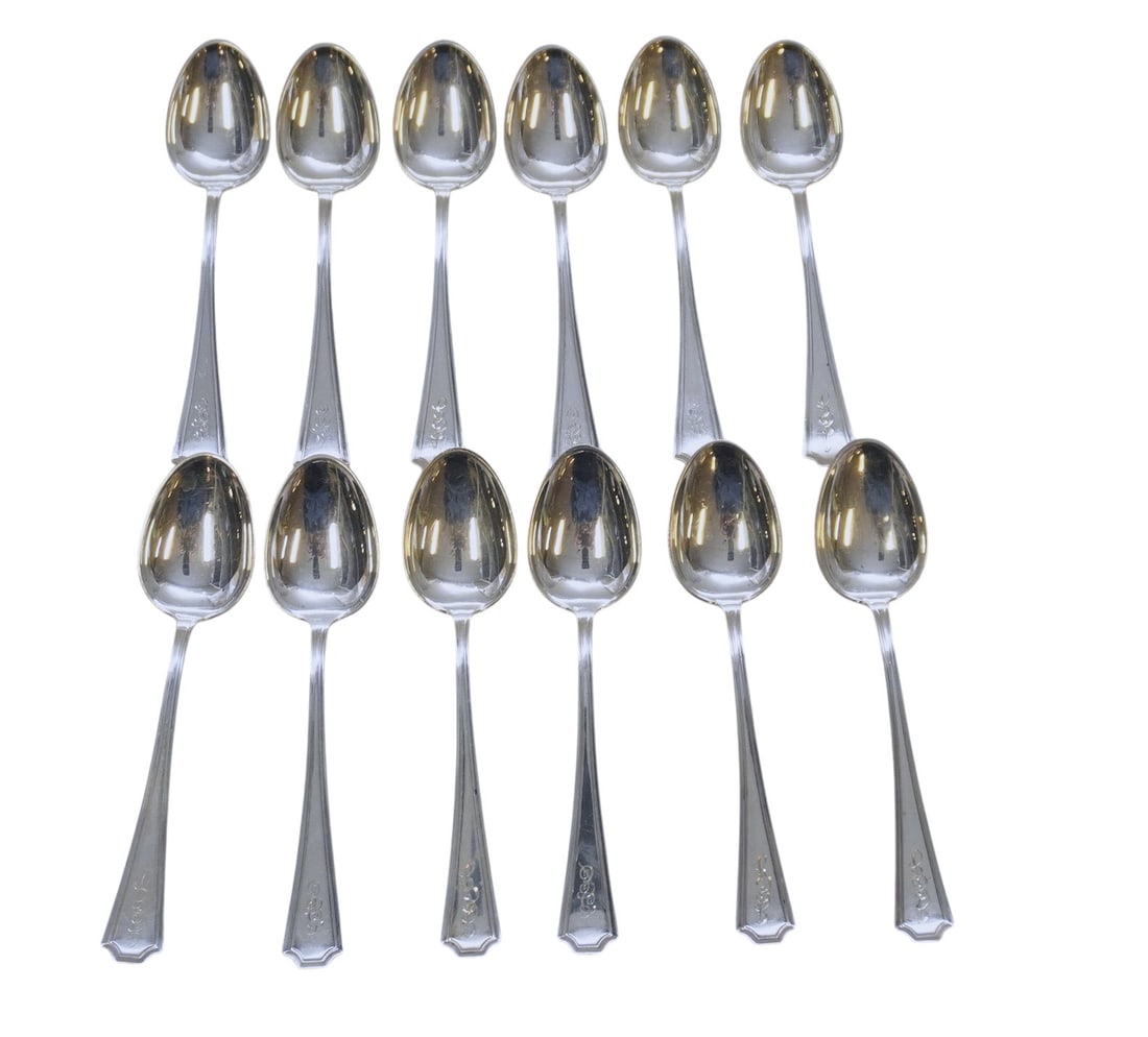 12 STERLING SILVER FAIRFAX DEMITASSE SPOONS (1 of 3)