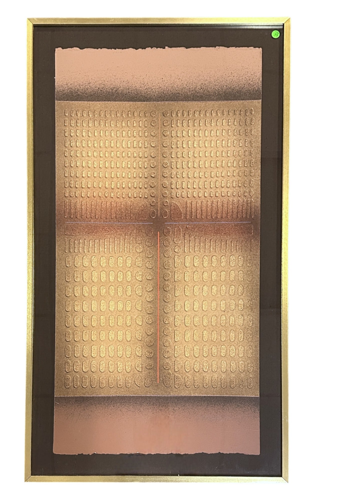 PAUL MAXWELL (1925-2015) POCHOIR LIMITED EDITION: Paul Maxwell (Frost Prairie, Arkansas,1925-2015) Limited Edition Pochoir Abstract, Pencil signed and numbered by the artist 74/100, one of 3 each slightly different to be sold this auction, see lots 1