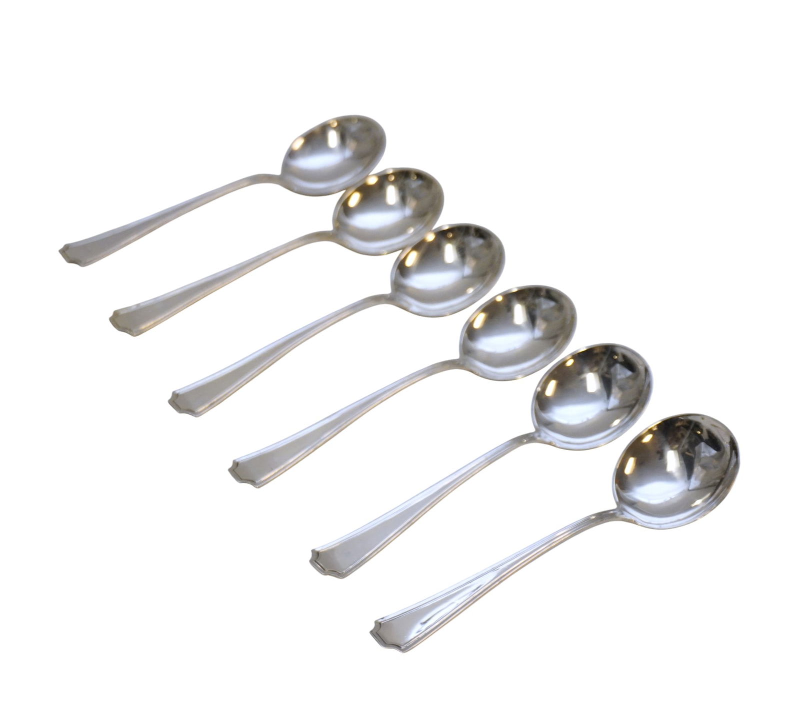 6 STERLING SILVER FAIRFAX BOUILLON SPOONS (1 of 3)