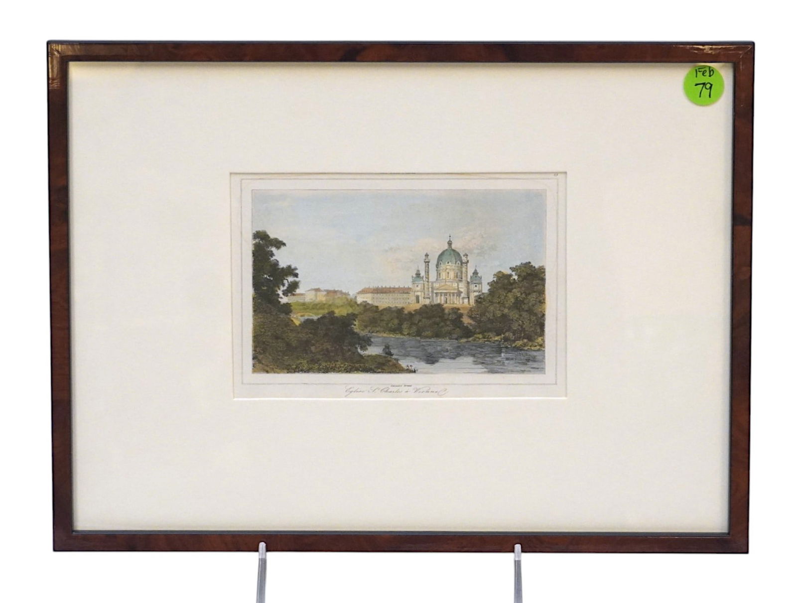 1842 STEEL ENGRAVING ST CHARLES CHURCH VIENNA (1 of 2)