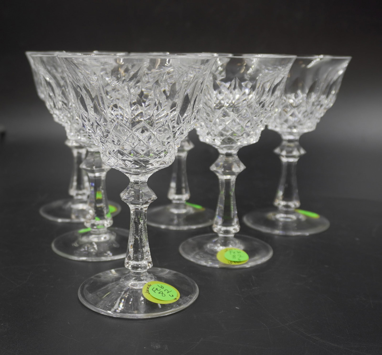 6 PEILL OF GERMANY PFALZGRAF RED WINE CRYSTAL GLASSES: 6 Peill of Germany Pfalzgraf Red Wine Crystal Glasses. Each Measure about 5 5/8" tall. Total lot weight is 4 lbs 5 oz.
