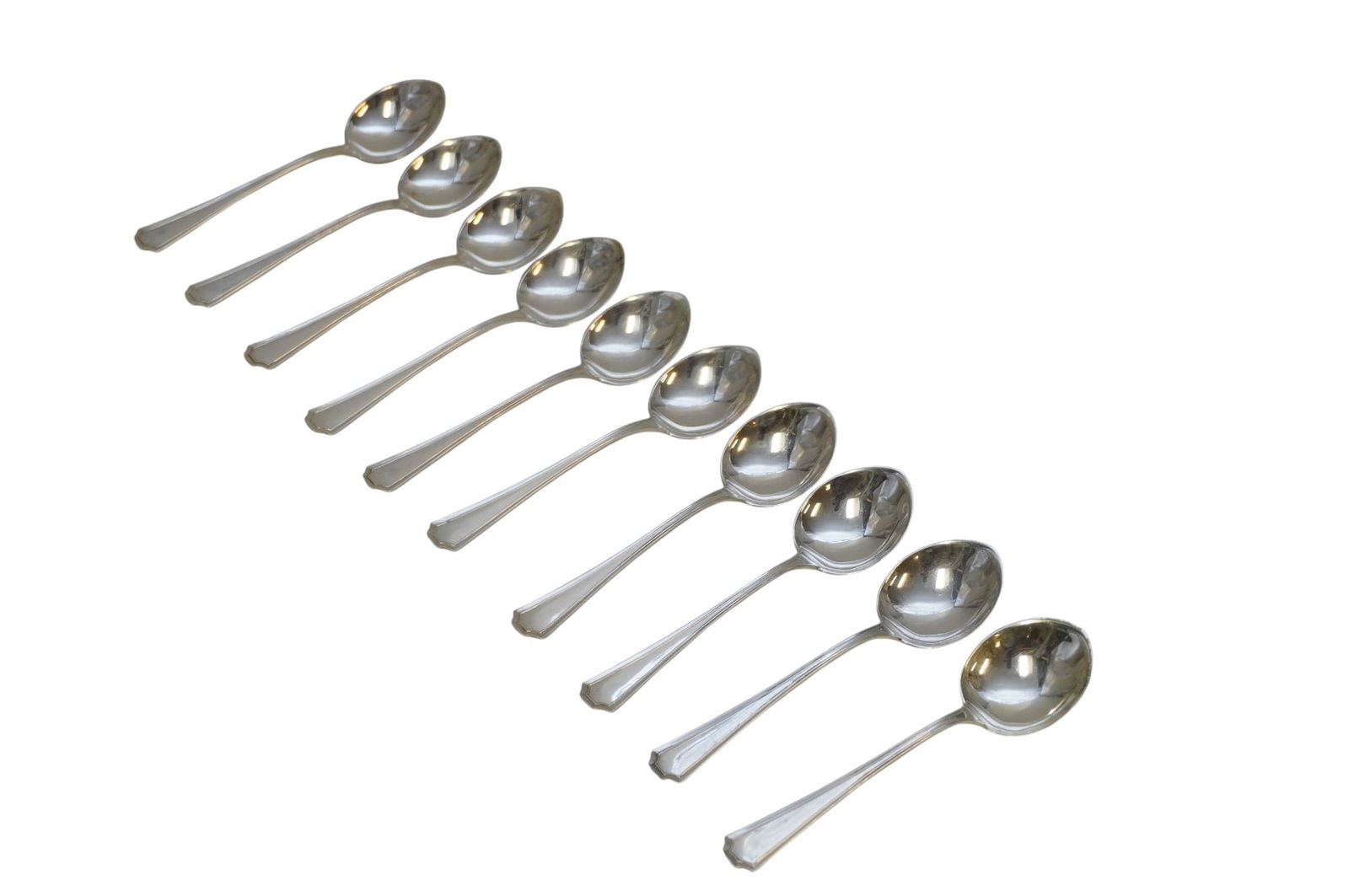 8 STERLING SILVER COLFAX BOUILLON SPOONS (1 of 3)