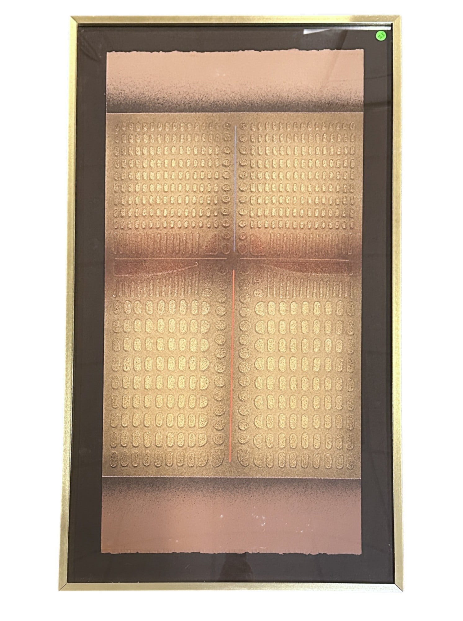 PAUL MAXWELL (1925-2015) POCHOIR LIMITED EDITION: Paul Maxwell (Frost Prairie, Arkansas,1925-2015) Limited Edition Pochoir Abstract, Pencil signed and numbered by the artist 74/100, one of 3 each slightly different to be sold this auction, see lots 5