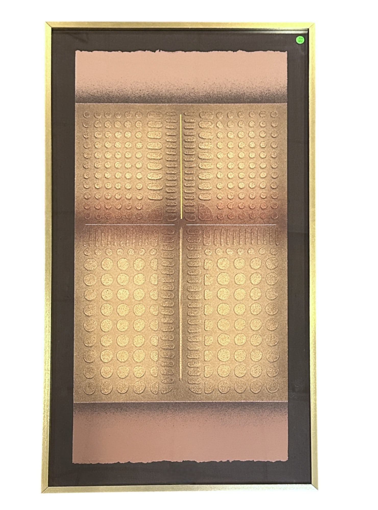 PAUL MAXWELL (1925-2015) POCHOIR LIMITED EDITION: Paul Maxwell (Frost Prairie, Arkansas,1925-2015) Limited Edition Pochoir Abstract, Pencil signed and numbered by the artist 74/100, one of 3 each slightly different to be sold this auction, see lots 5