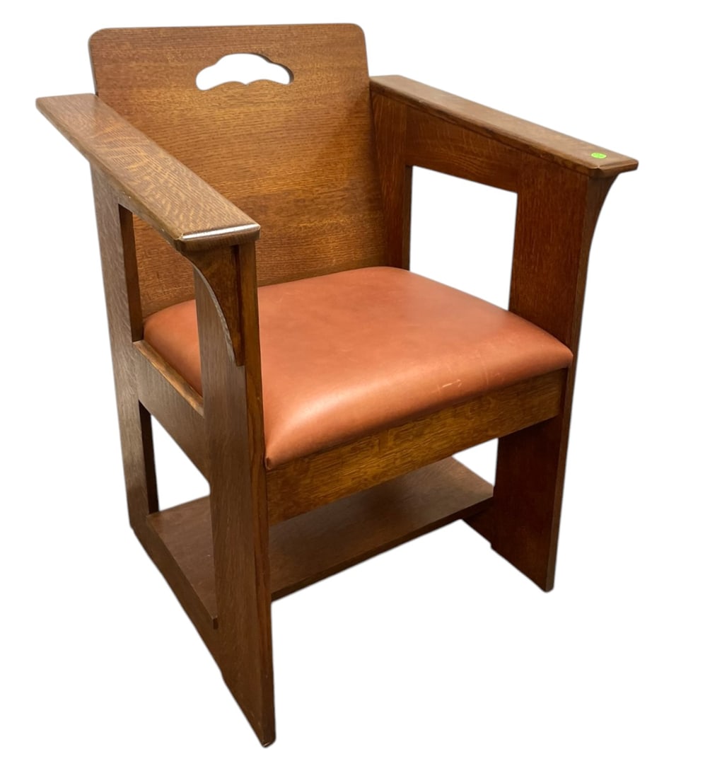 STICKLEY MISSION OAK ARTS & CRAFTS LIMBERT CHAIR (1 of 8)