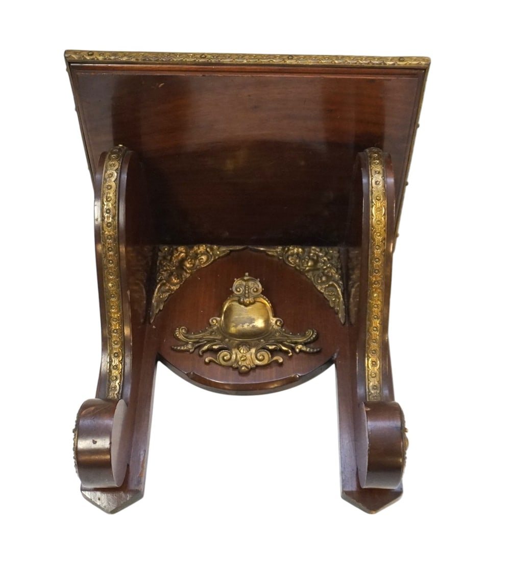 19th c ORNATE ORMOLU MOUNTED WALL SHELF (1 of 7)
