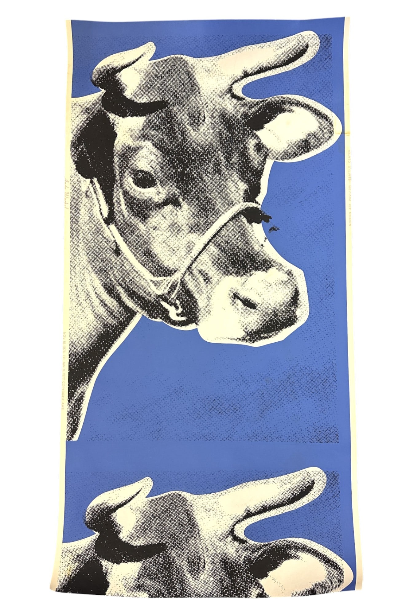 WARHOL 1977 COW WALLPAPER SCREEN PRINT SEATTLE (1 of 6)