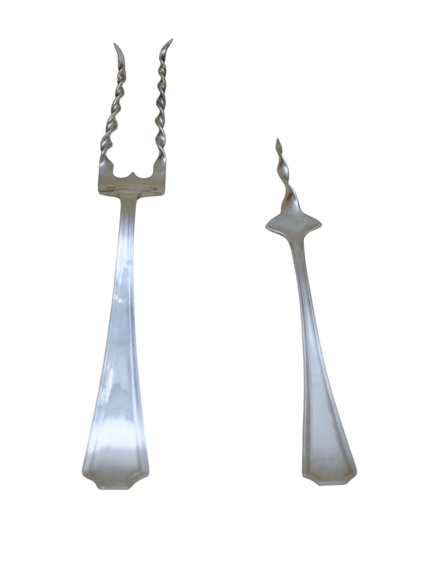 2 pc STERLING SILVER GORHAM FAIRFAX SERVING (1 of 2)