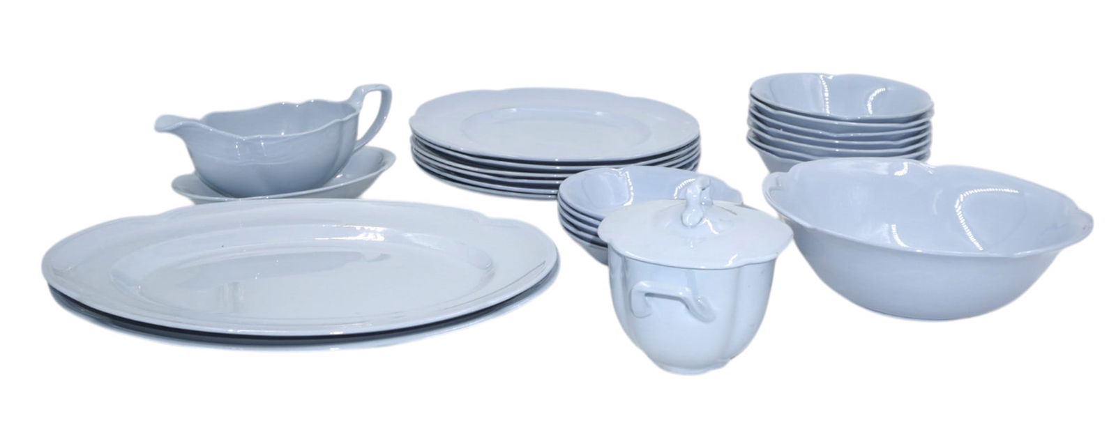 JOHNSON BROS ENGLAND "GREYDAWN" CHINA - 24 PIECES (1 of 4)