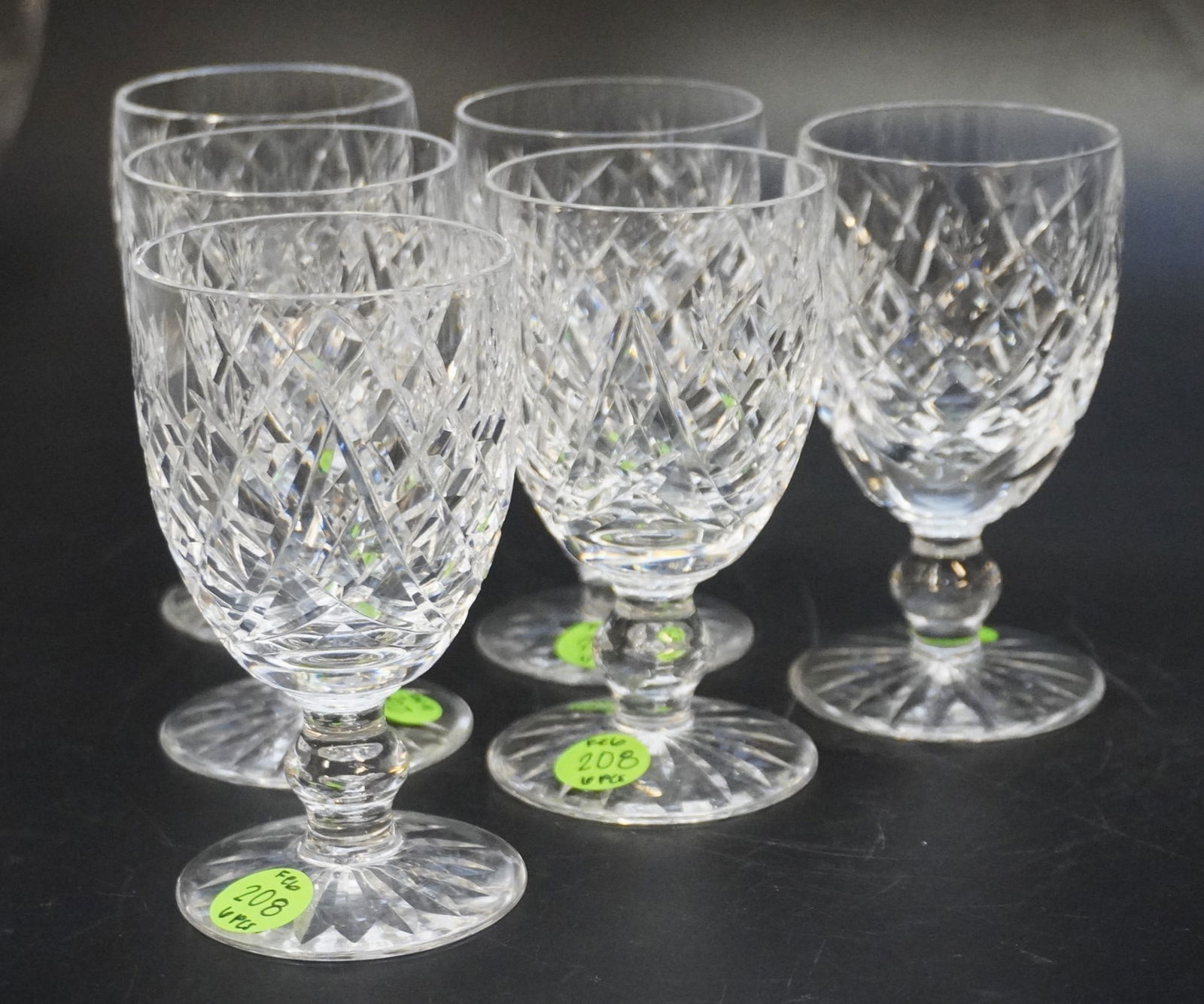 6 WATERFORD CRYSTAL DONEGAL CORDIAL GLASSES (1 of 3)